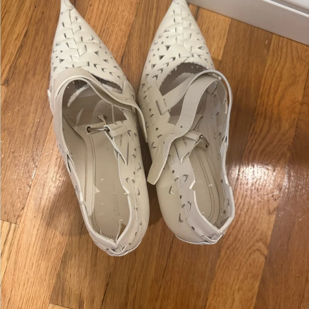 Celine Optic White Folk pump - Picture 3 of 4